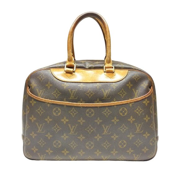 00100296# Louis Vuitton Satchel Bag Deauville Brown Monogram - Picture 1 of 10